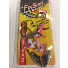 Crappie Magnet Fin Spin 2 Color Jig heads