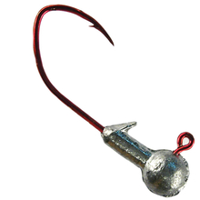 Round Jigheads with Sickle Hooks, Unpainted