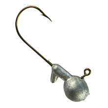 Round Jigheads w/ Mustad Light Wire Hook, Unpainted
