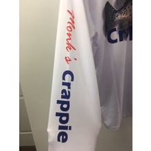 Monk's Crappie UPF 50 long sleeve fishing shirt