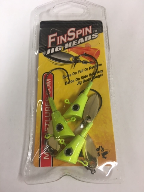 Crappie Magnet Fin Spin Jig Heads :: Monk's Crappie